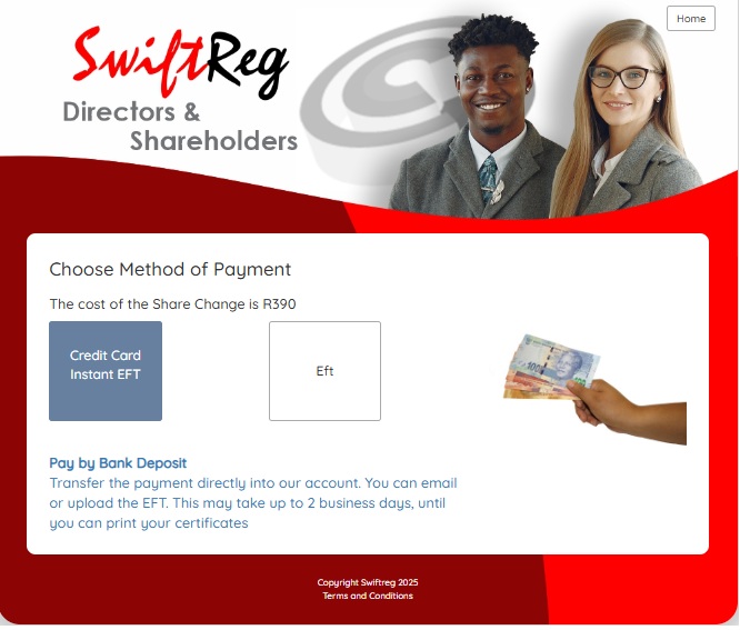 Create a Share Certificate step 3
